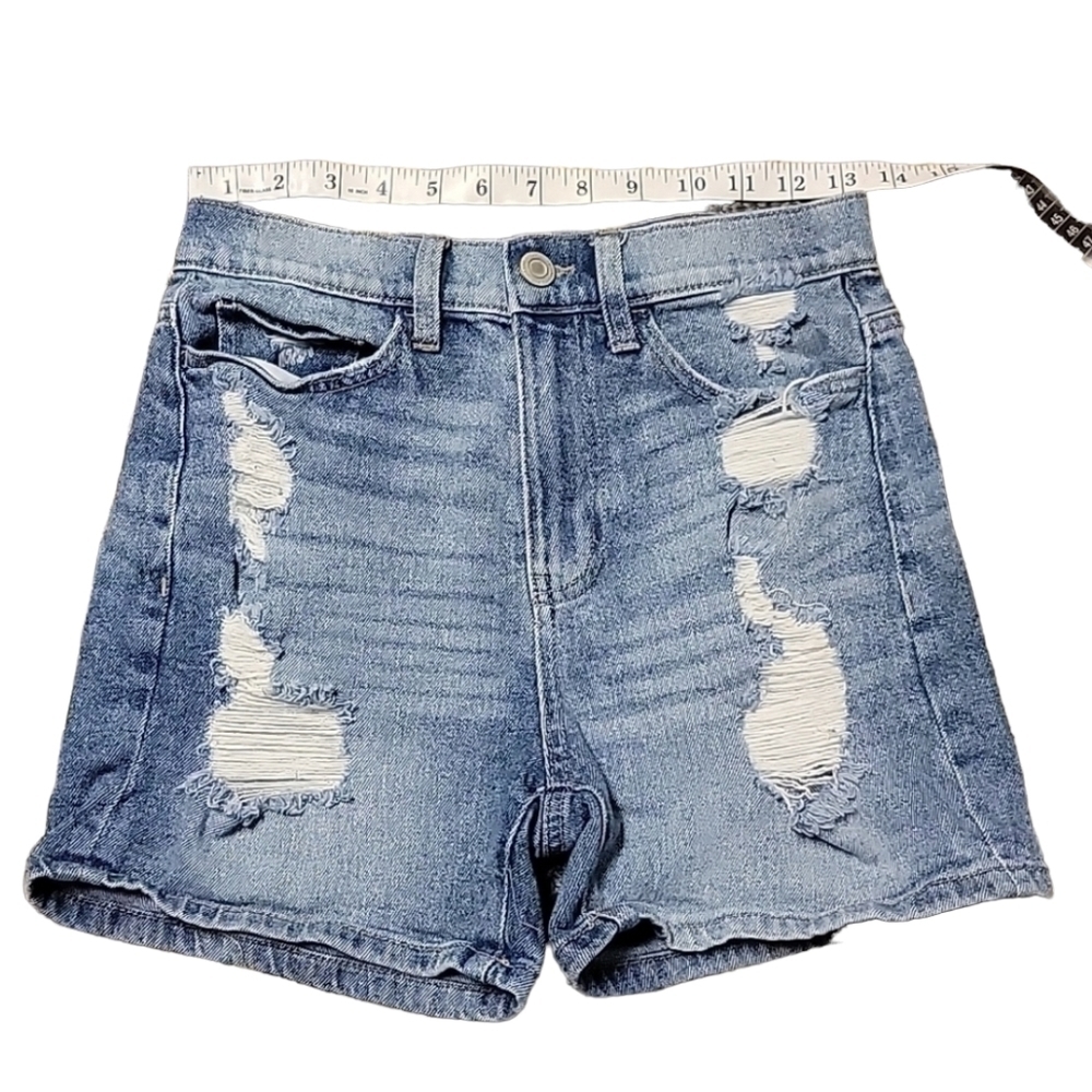 Vintage Size 3 /26 Mom Shorts SO Stretch High Rise Juniors Teens Women's